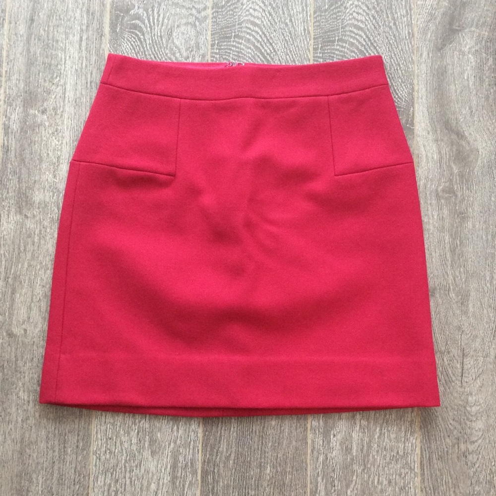 NWT J. Crew wool mini skirt
